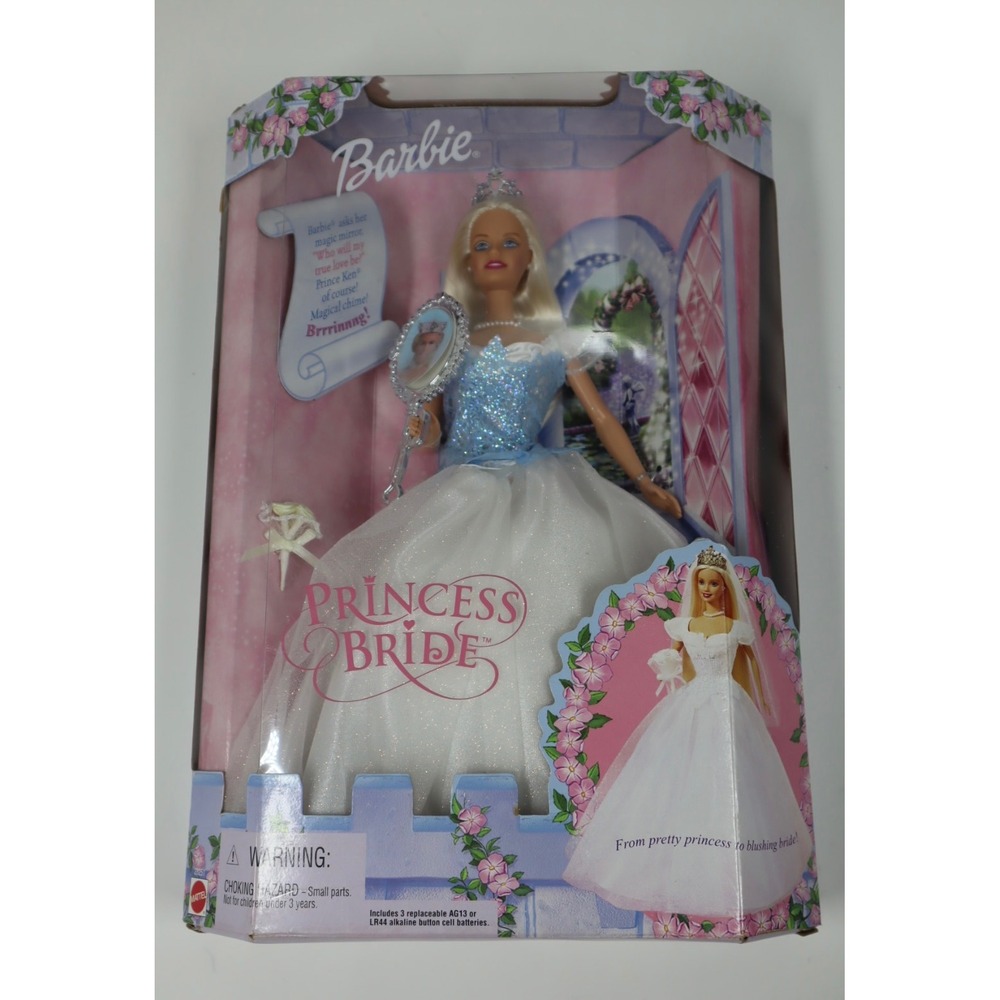 Vintage 2000 Barbie Princess Bride‎ New in Box Transforms from Princess to Bride